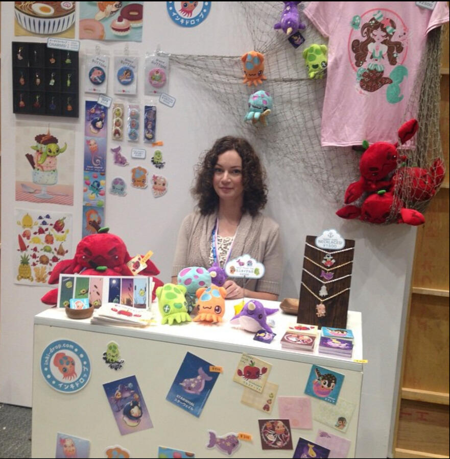 1.5m mini booth display featuring (Design Festa 39, Tokyo)