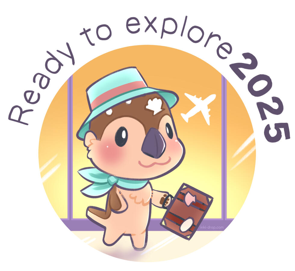 Ready to explore 2025, digital illustration